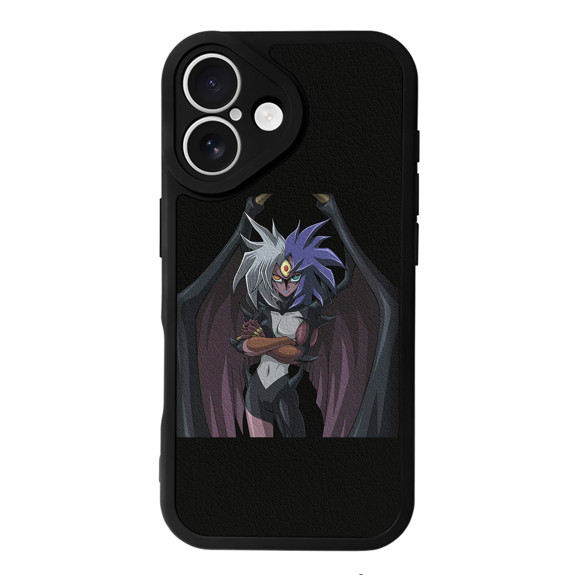 （画像用） 遊☆戯☆王 Yu-Gi-Oh! 【iPhone 16シリーズ対応】シリコンスマホケース（レザー調） 材質：シリコン
